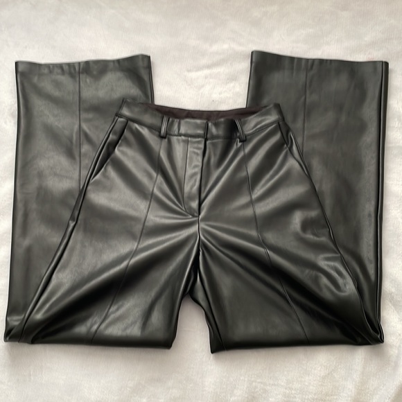 π Dynamite Wide Leg Faux Leather Black 6 NWT - Picture 4 of 16
